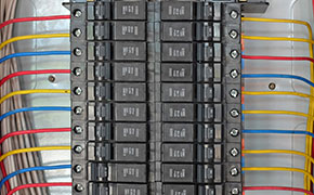 circuit breakers in control box